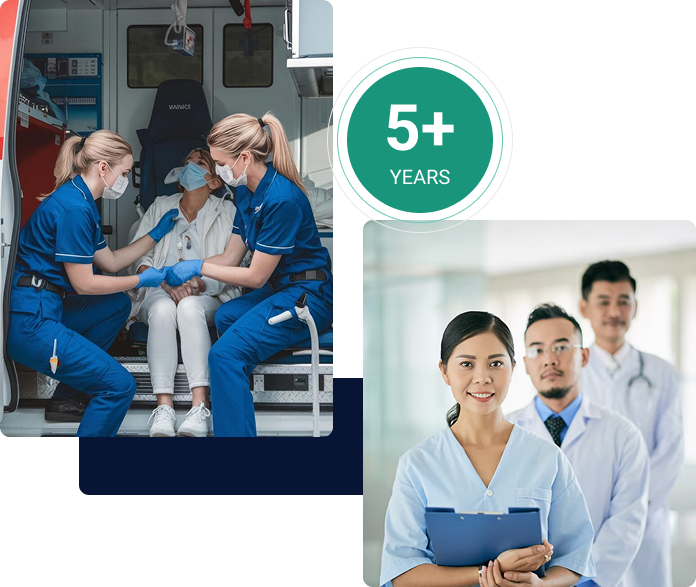 Nurses assisting a patient